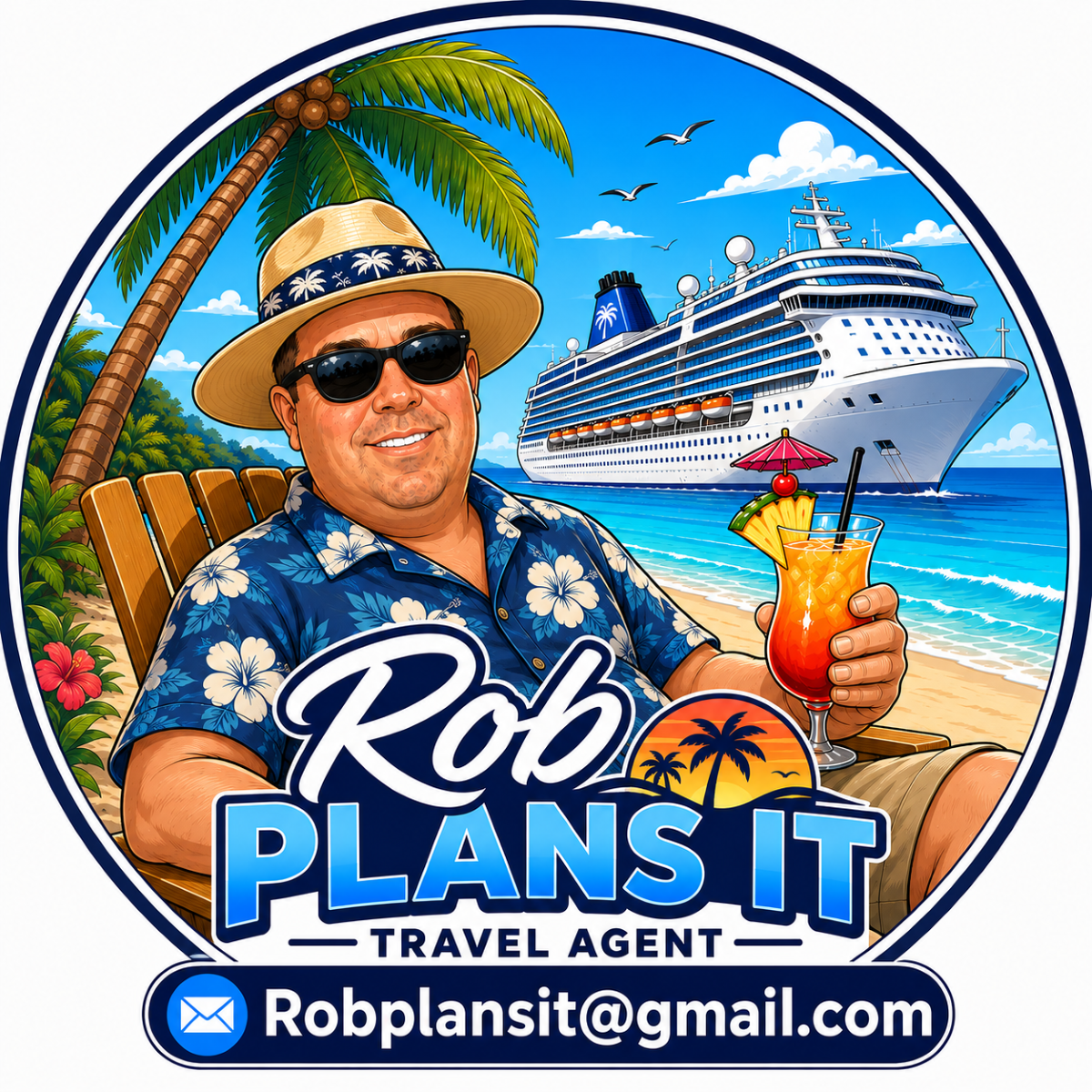 Rob Plans It Travel Agent logo